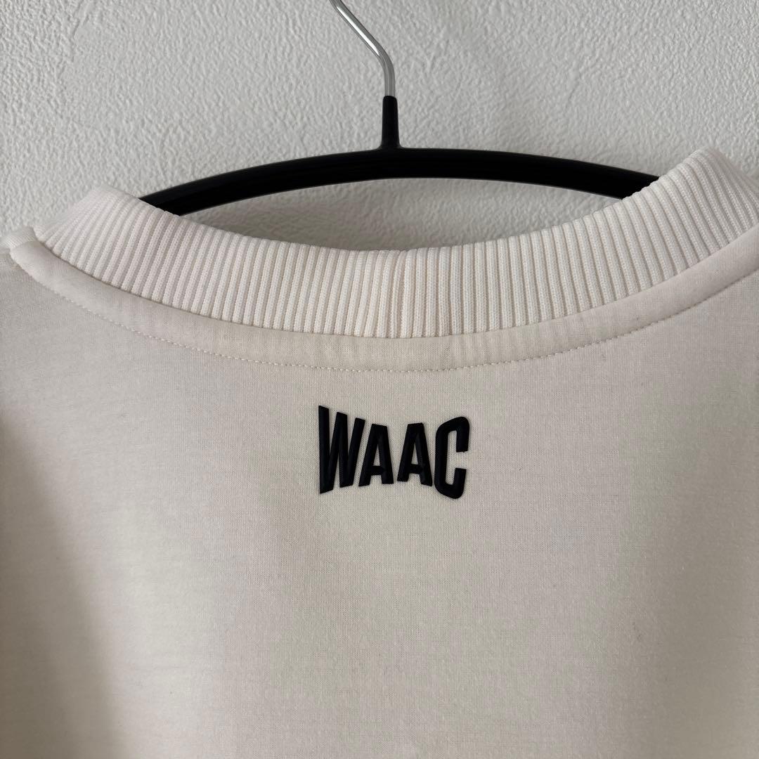 【美品】WAAC レディース　ホワイト クルーネックトレーナー　Mサイズ