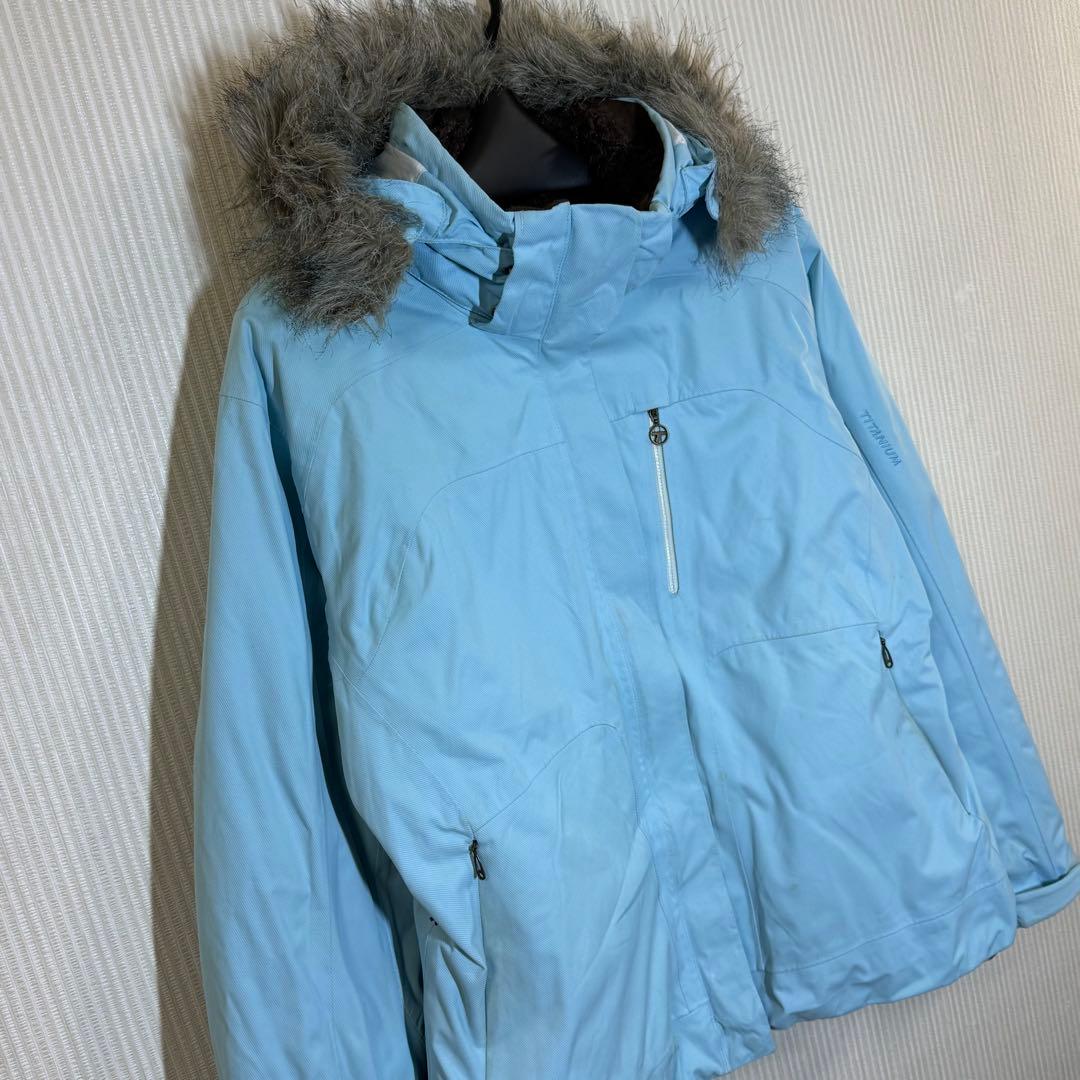 Columbiaコロンビア US古着　スノーウェア　水色　レディースL