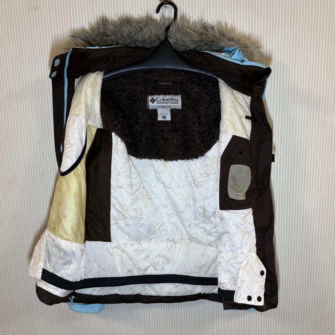 Columbiaコロンビア US古着　スノーウェア　水色　レディースL