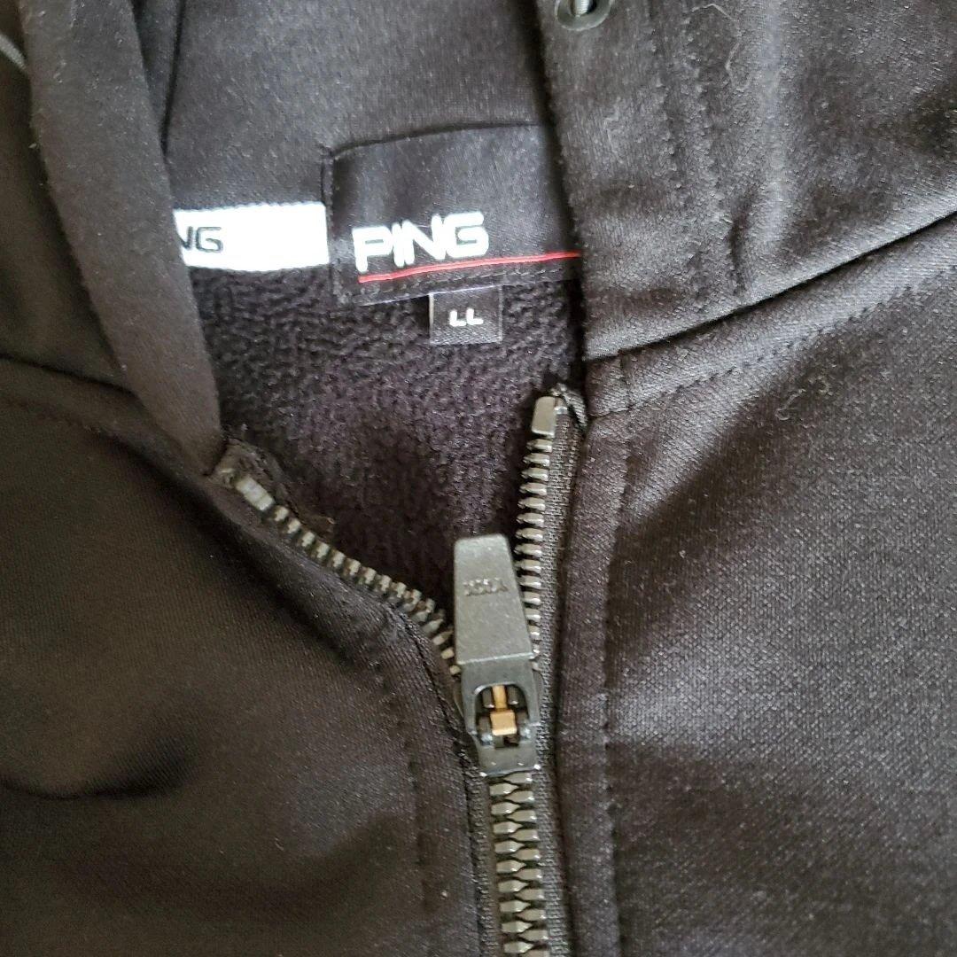 PING フード付きトレーナー LL ブラック