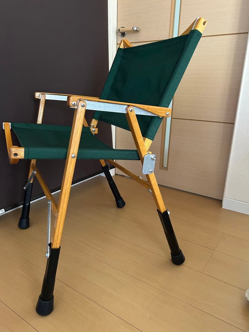 屋外未使用　カーミットチェア純正レッグエクステンション 4本未カット収納袋付き