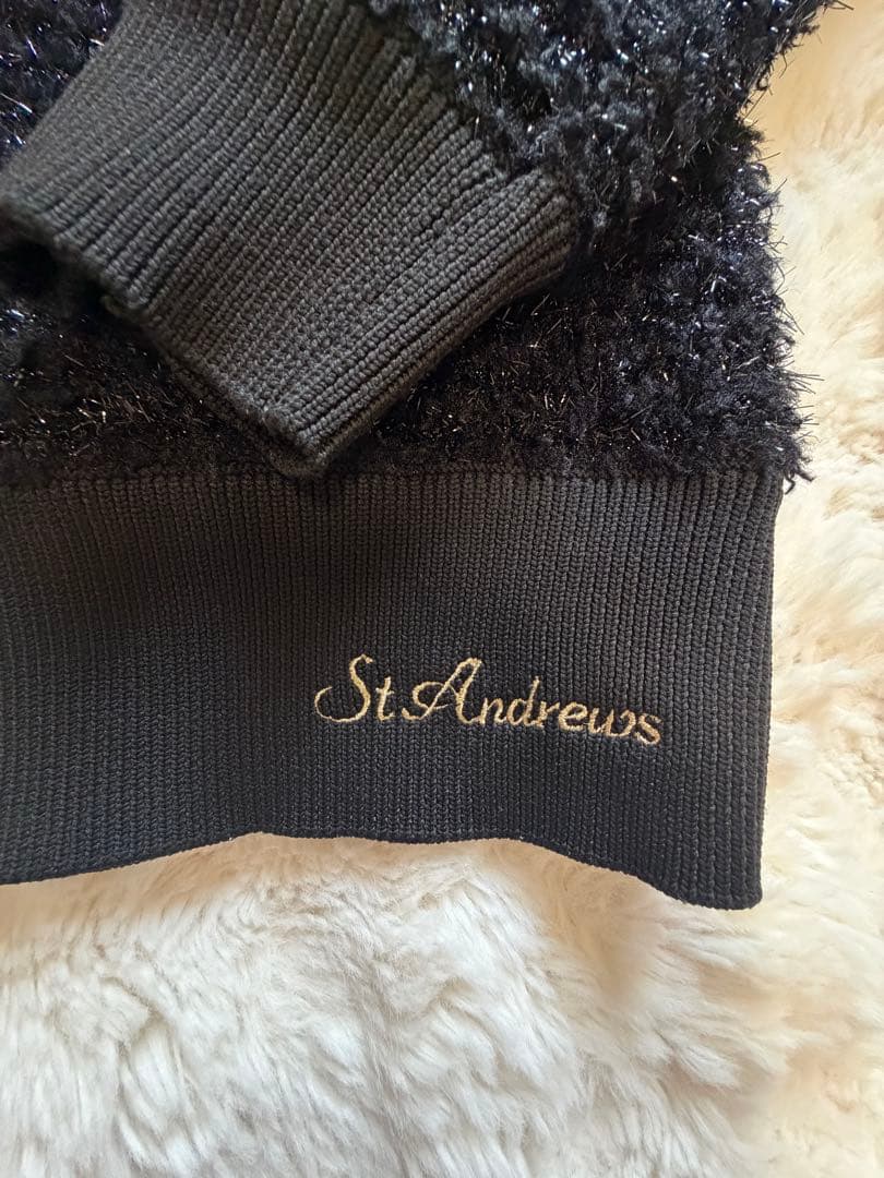 St Andrews ブラック セーター S
