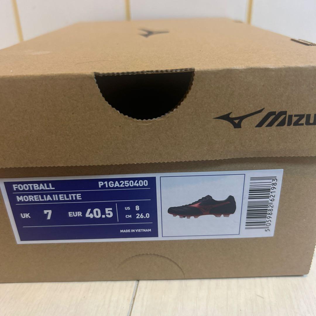 Mizuno モレリア 2 海外限定ブラック/レッド 箱付き
