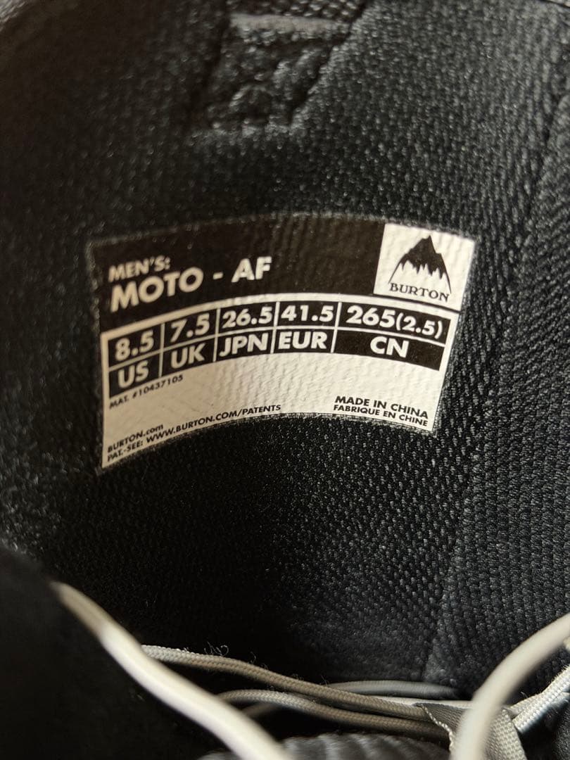 BURTON moto スノーボードブーツ 26.5cmメンズ アジアンフィット