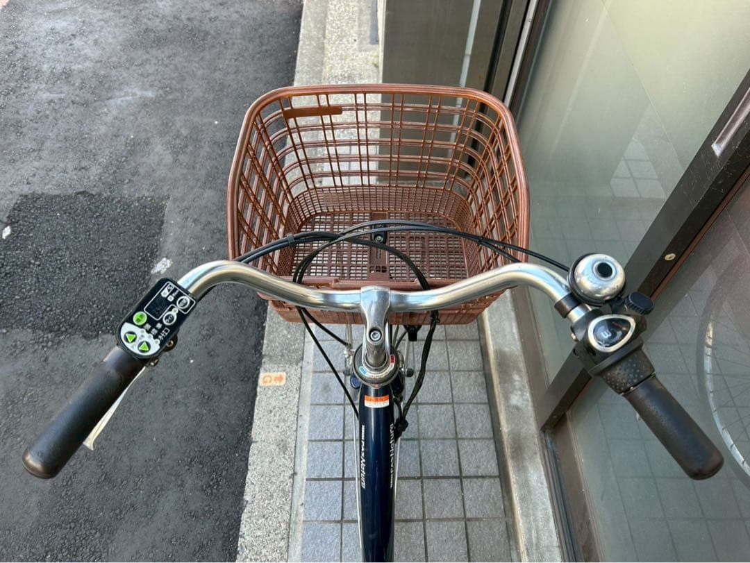 中古電動自転車 ヤマハ パスナチュラ 26インチ ネイビー 横浜 №3617