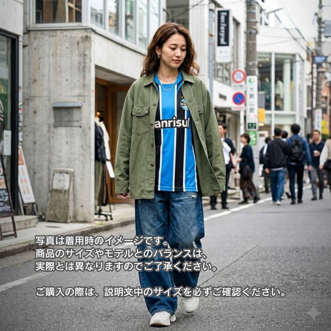 古着 サッカー ユニフォーム ゲームシャツ グレミオ 縦じま メンズM相当