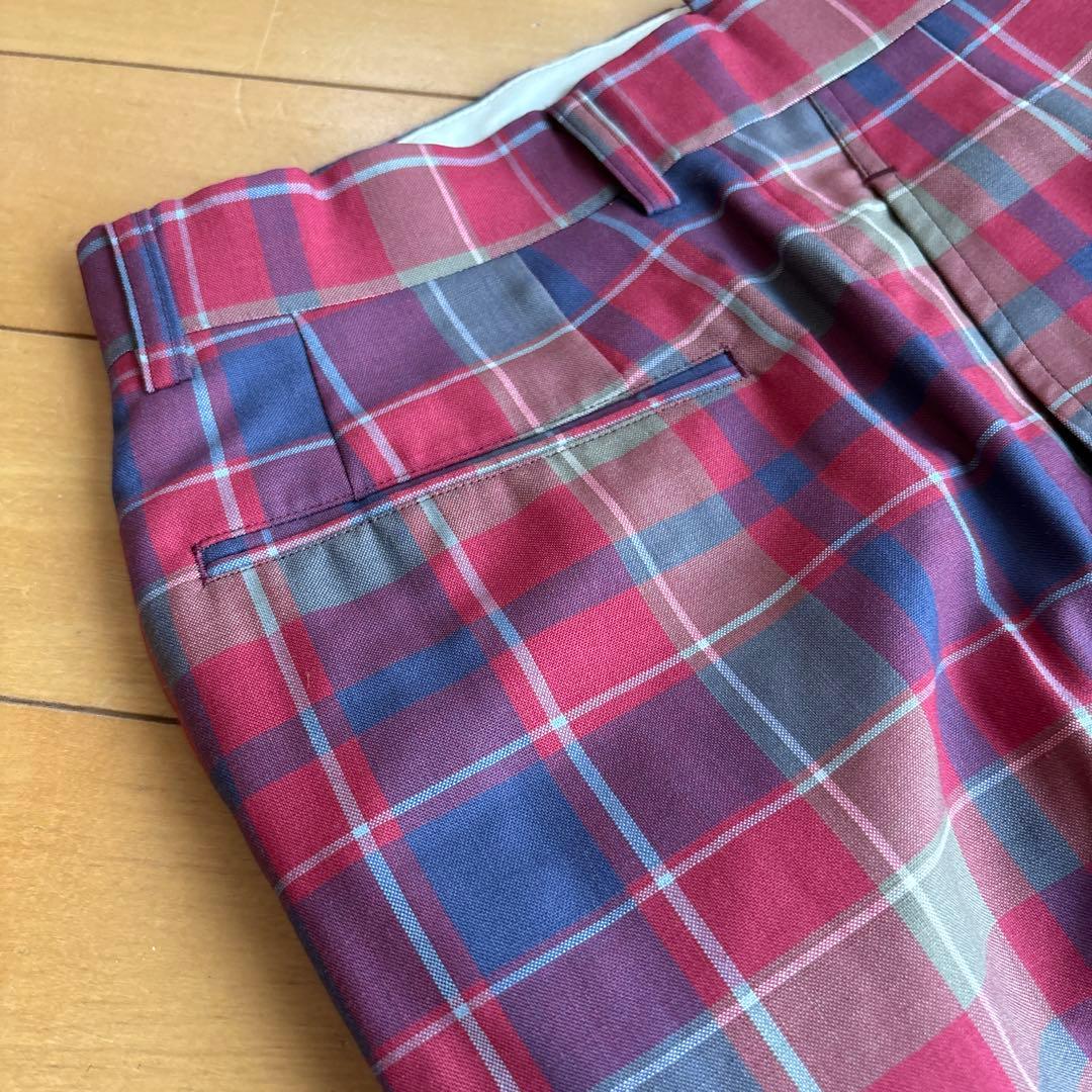 セール！【パーリーゲイツ】ゴルフパンツ【美品】 メンズ　チェックスラックス