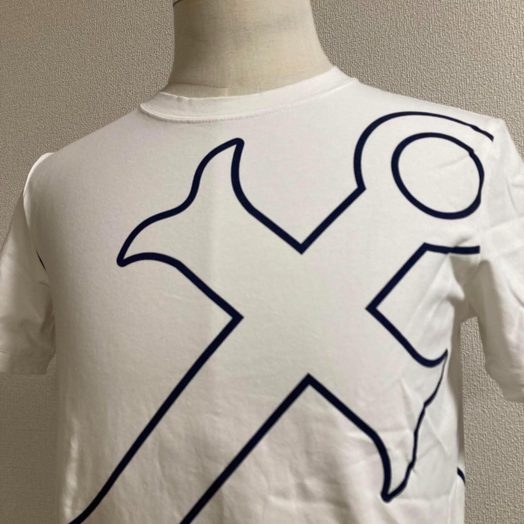 ムータマリン デカロゴ ストレッチ Tシャツ TEE ホワイト Sサイズ