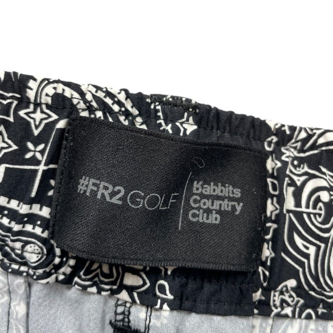 【美品】#FR2 GOLF ペイズリー柄ストレッチナイロンパンツ ＸＬサイズ