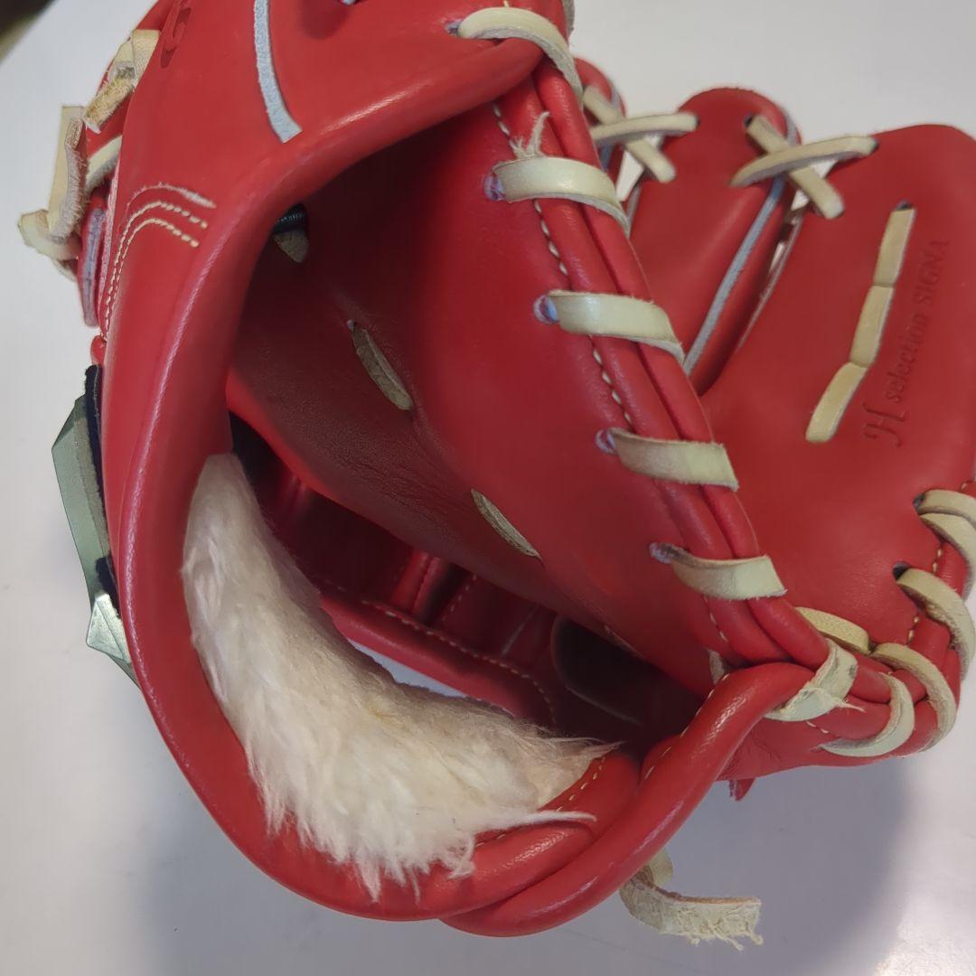Mizuno Global Elite 赤 軟式グローブ　大人用
