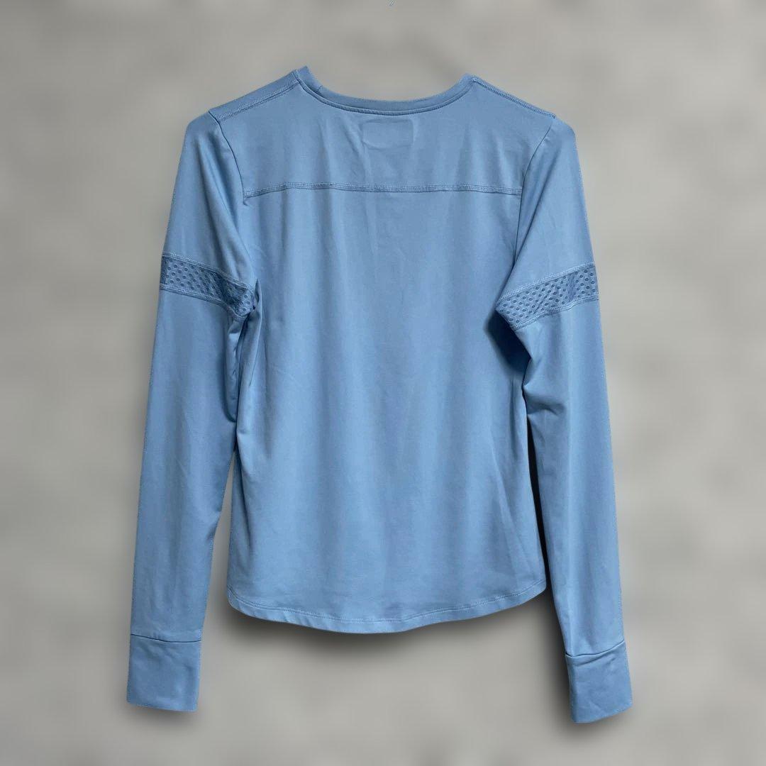 【美品】LIJA リジャ テニスウェア 長袖カットソー S/P ブルー