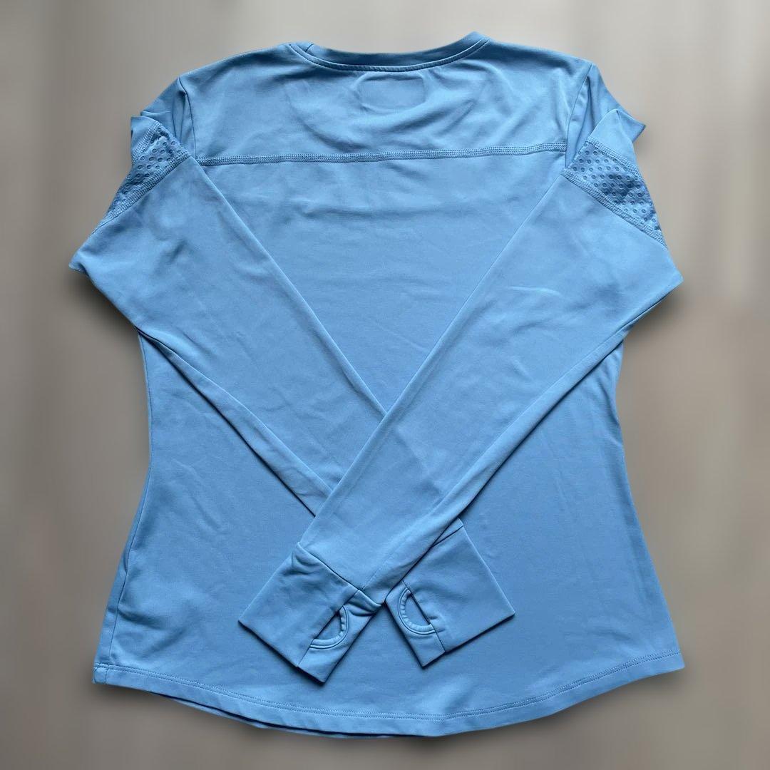 【美品】LIJA リジャ テニスウェア 長袖カットソー S/P ブルー