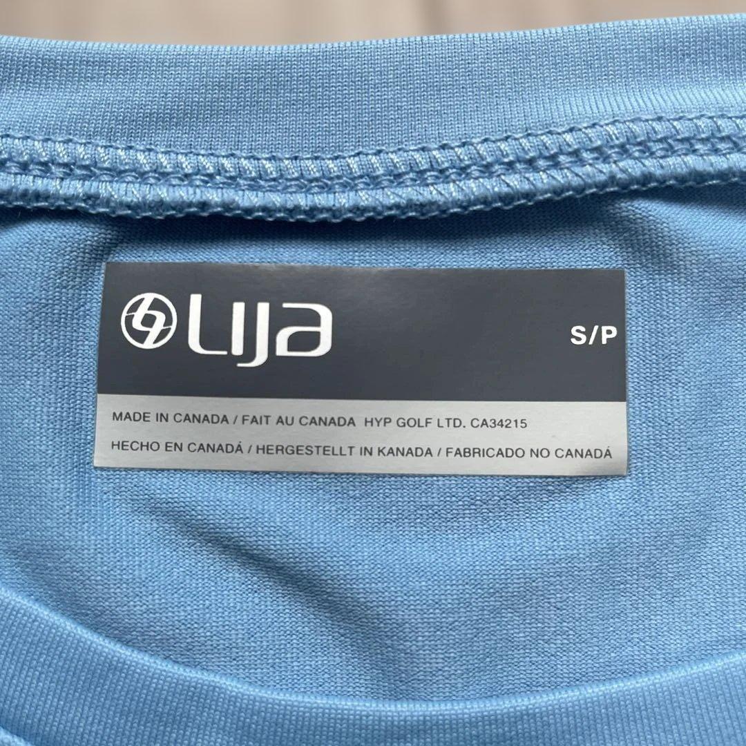【美品】LIJA リジャ テニスウェア 長袖カットソー S/P ブルー