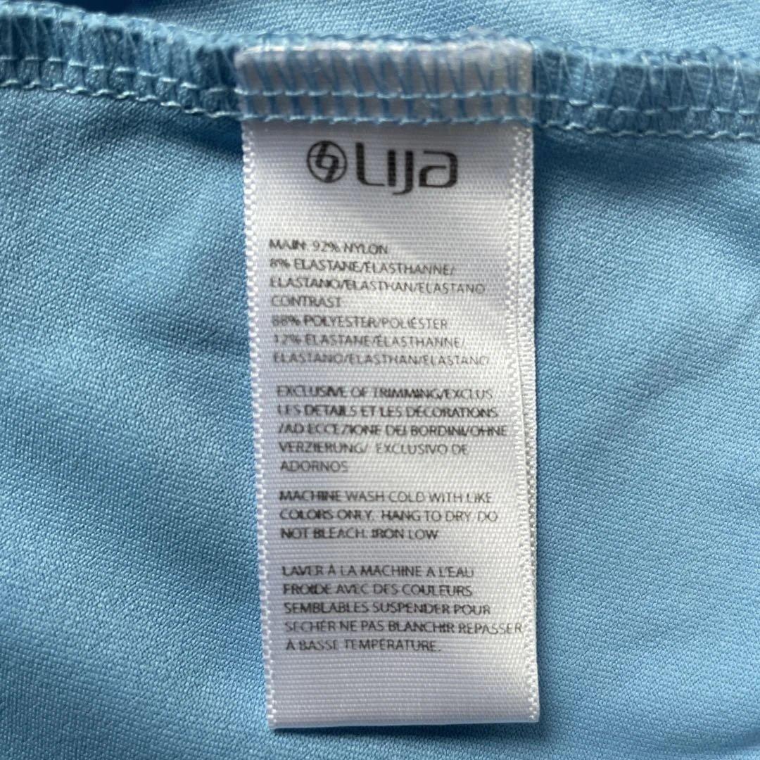 【美品】LIJA リジャ テニスウェア 長袖カットソー S/P ブルー