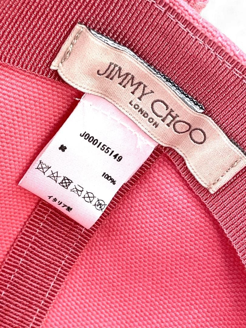 【新品】JIMMY CHOO 帽子 キャップ ピンク レディース フリーサイズ