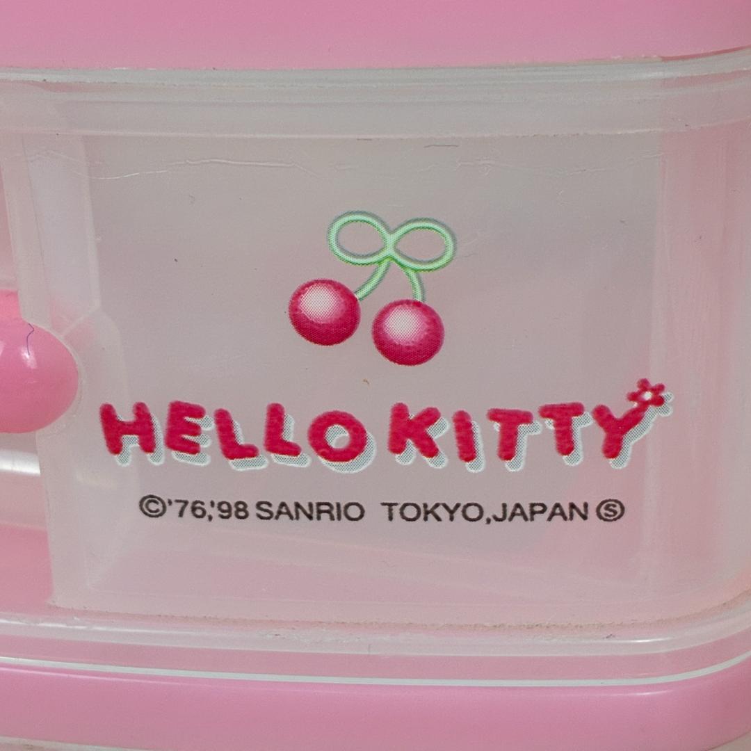 ★希少★ サンリオ 2000年製 ハローキティ チェリー柄 日本製 収納ケース