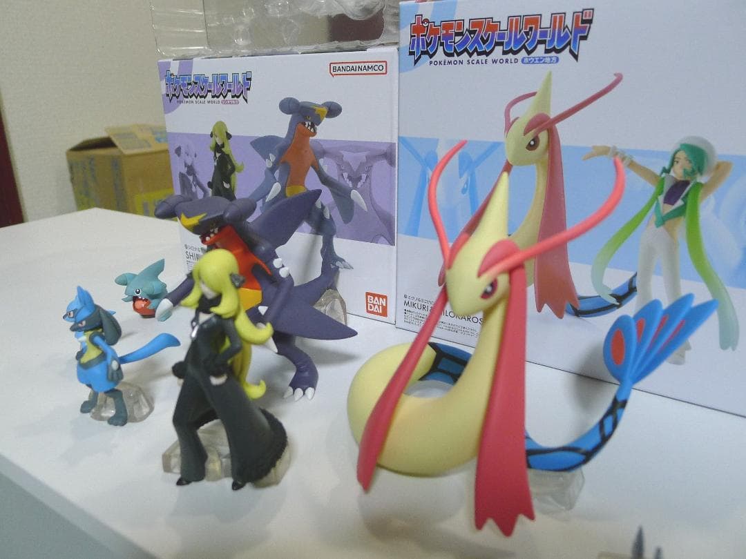 ポケモン スケールワールド シロナ＆ガブリアス＆ミロカロス＆ルカリオ 4体セット