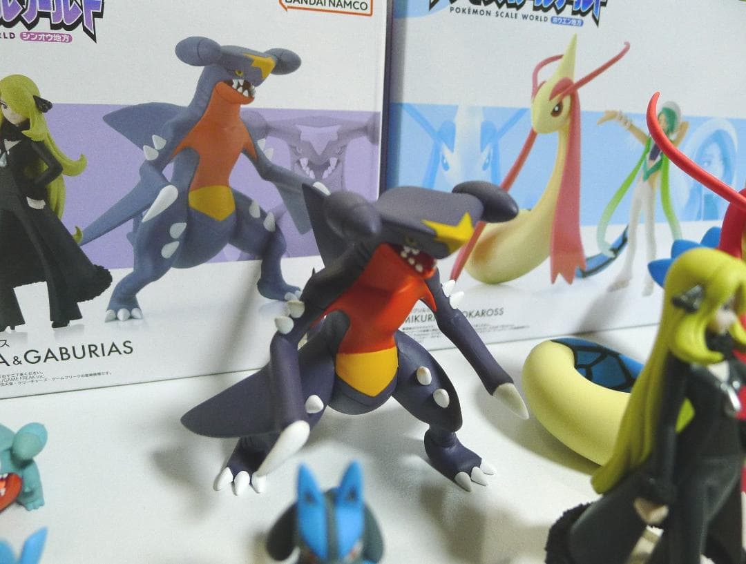 ポケモン スケールワールド シロナ＆ガブリアス＆ミロカロス＆ルカリオ 4体セット