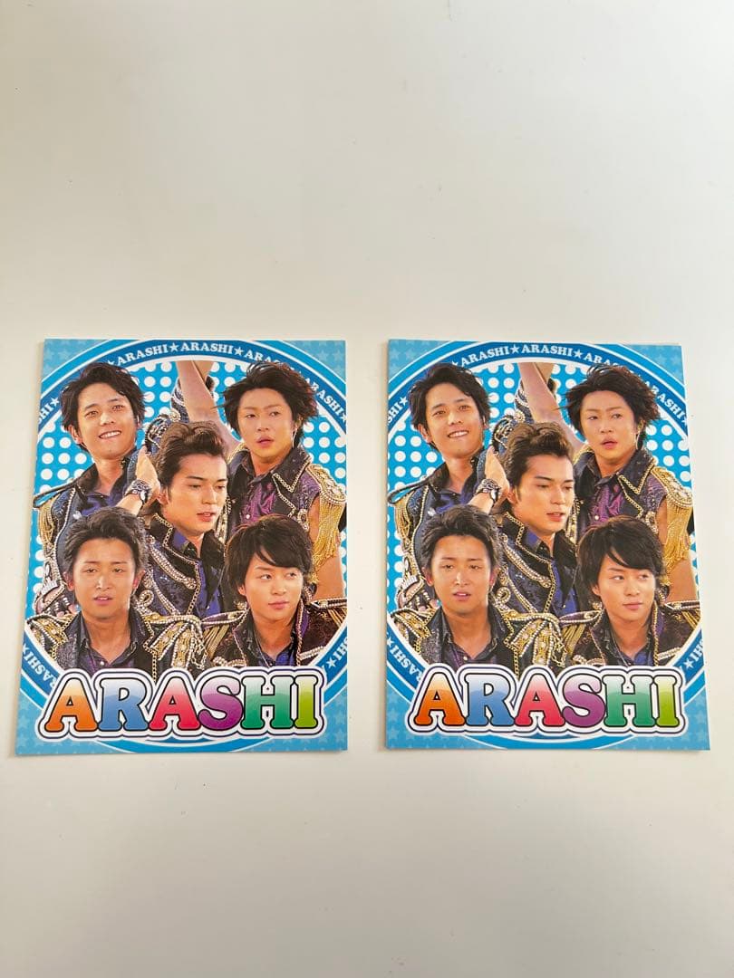 嵐のポストカードとシール
