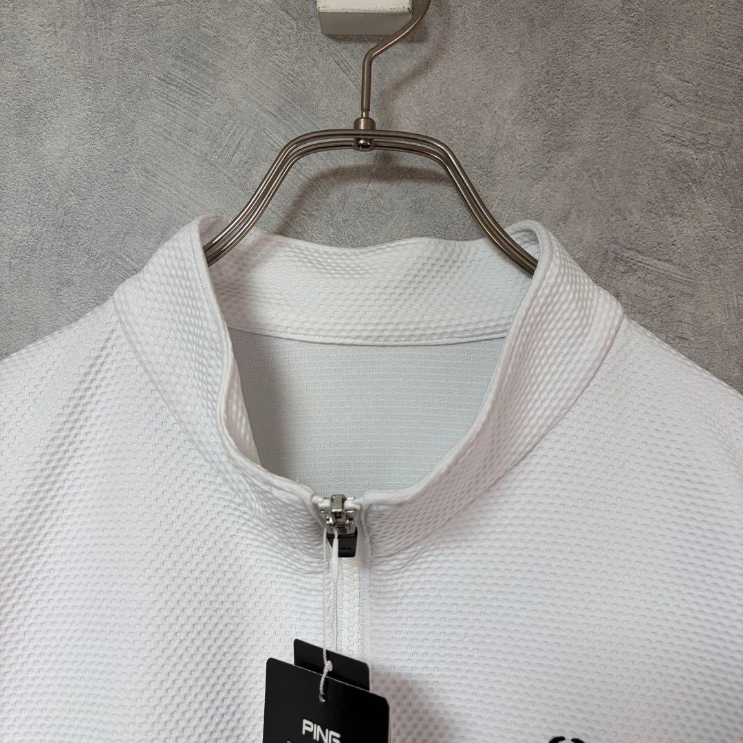 新品 PING ゴルフ ハニカムメッシュ ブルゾン ホワイト Lサイズ