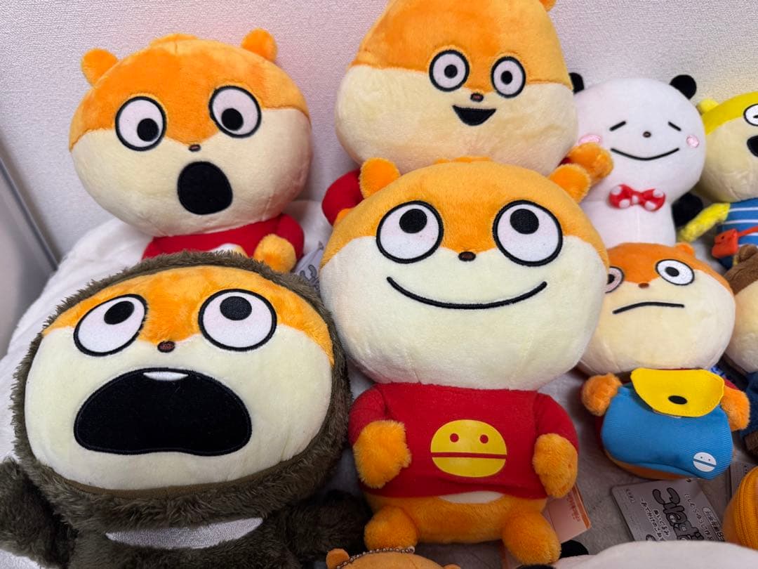 にしむらゆうじ　こねずみ、ごきげんぱんだぬいぐるみセット（プライズ品、一番くじ）