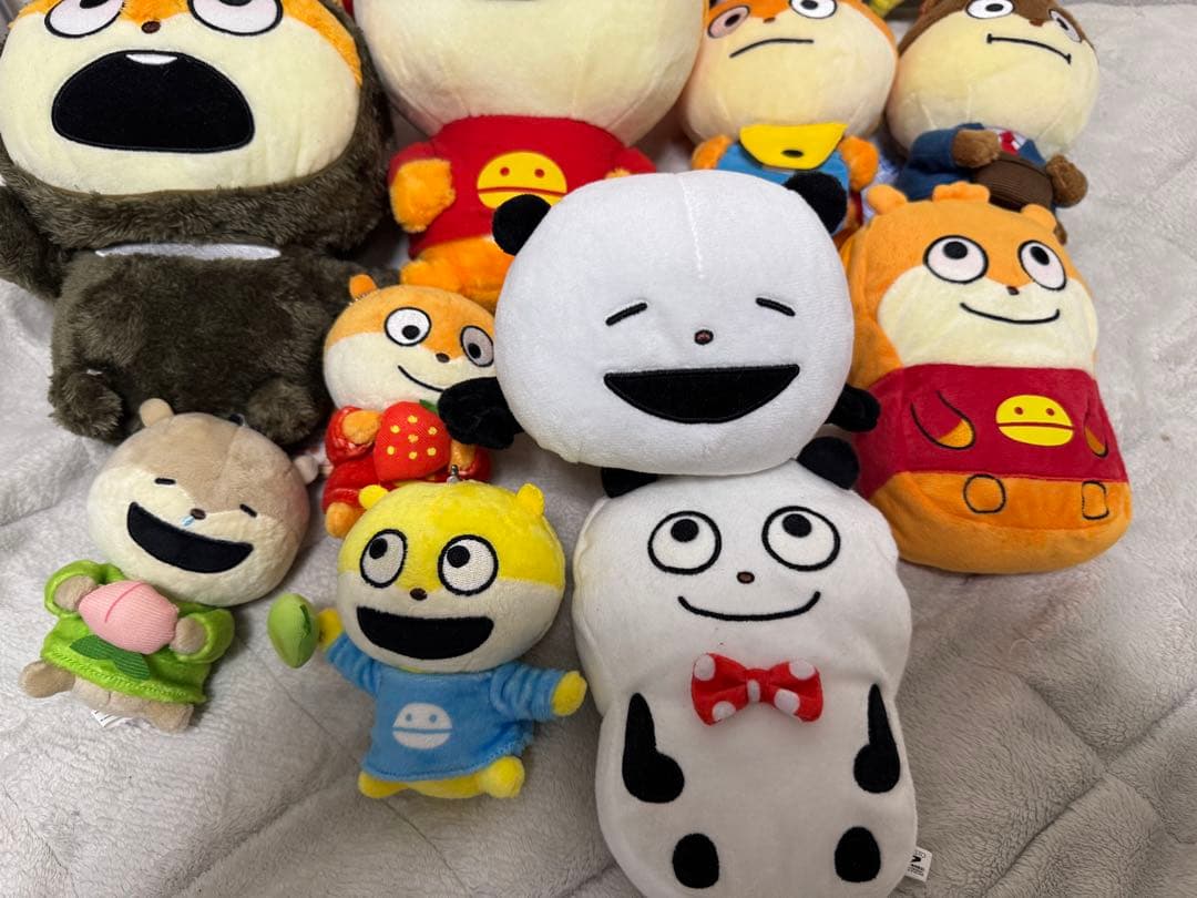 にしむらゆうじ　こねずみ、ごきげんぱんだぬいぐるみセット（プライズ品、一番くじ）