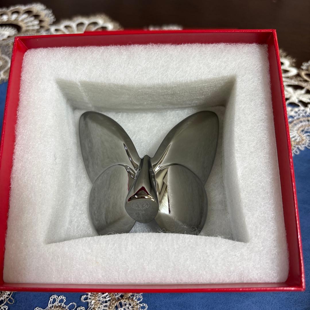 Baccarat バカラ　ラッキーバタフライ　スカラベブルー