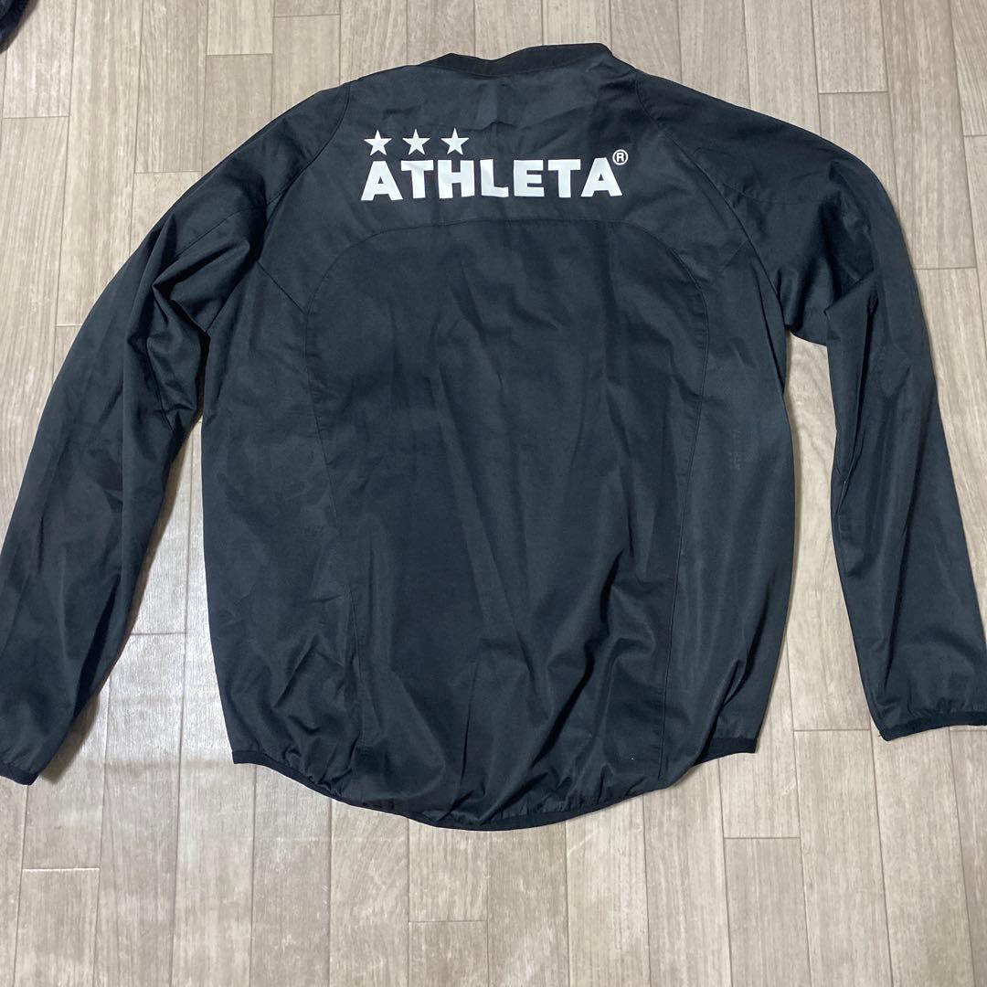ATHLETA ピステ・ウィンドブレーカー Lサイズ ブラック　上下セットアップ
