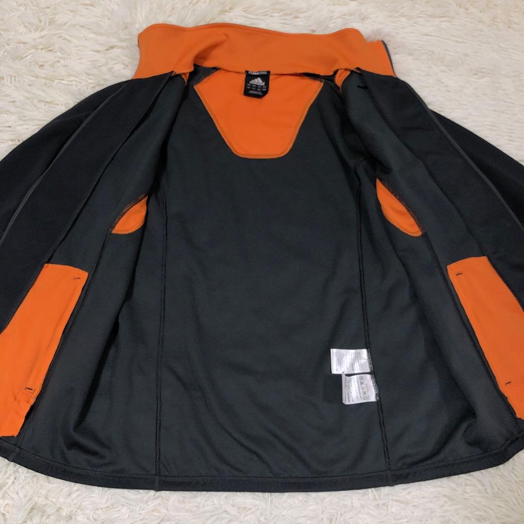 希少　レトロ　adidas アディダス　ブラック/オレンジ ジャージジャケット