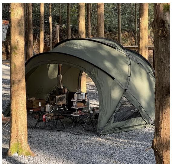 M-⑳【訳ありUSED】G-tent-M200 ドームテント カーキ