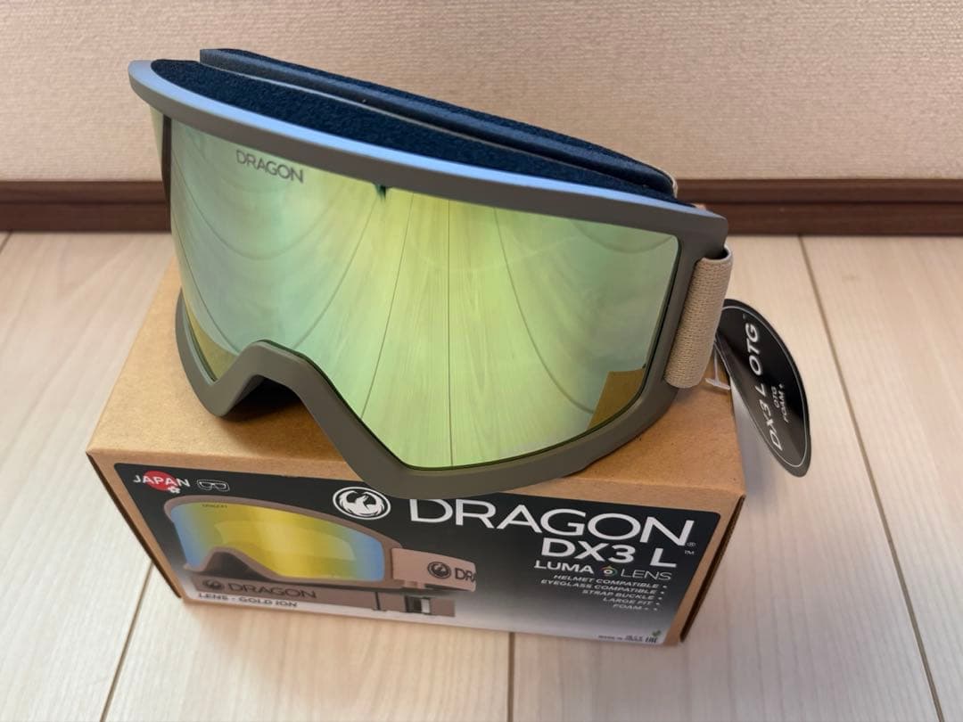DRAGON DX3 L ゴーグル Jゴールドアイオン