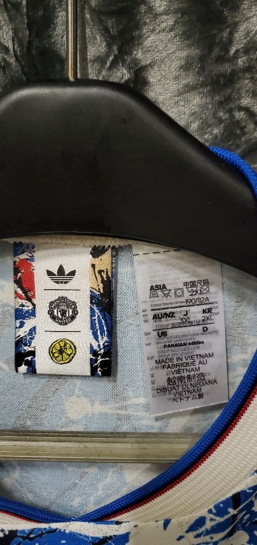 stone roses adidas マンU コラボ　半袖　ユニフォーム