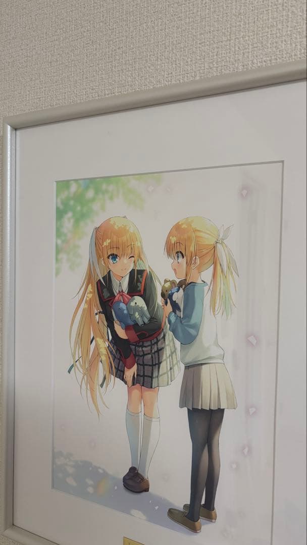 リトルバスターズ　複製原画　沙耶&あや　朱鷺戸沙耶　キャラファイングラフ