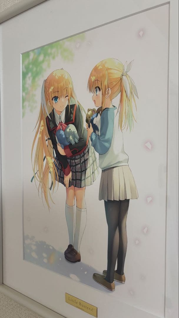 リトルバスターズ　複製原画　沙耶&あや　朱鷺戸沙耶　キャラファイングラフ