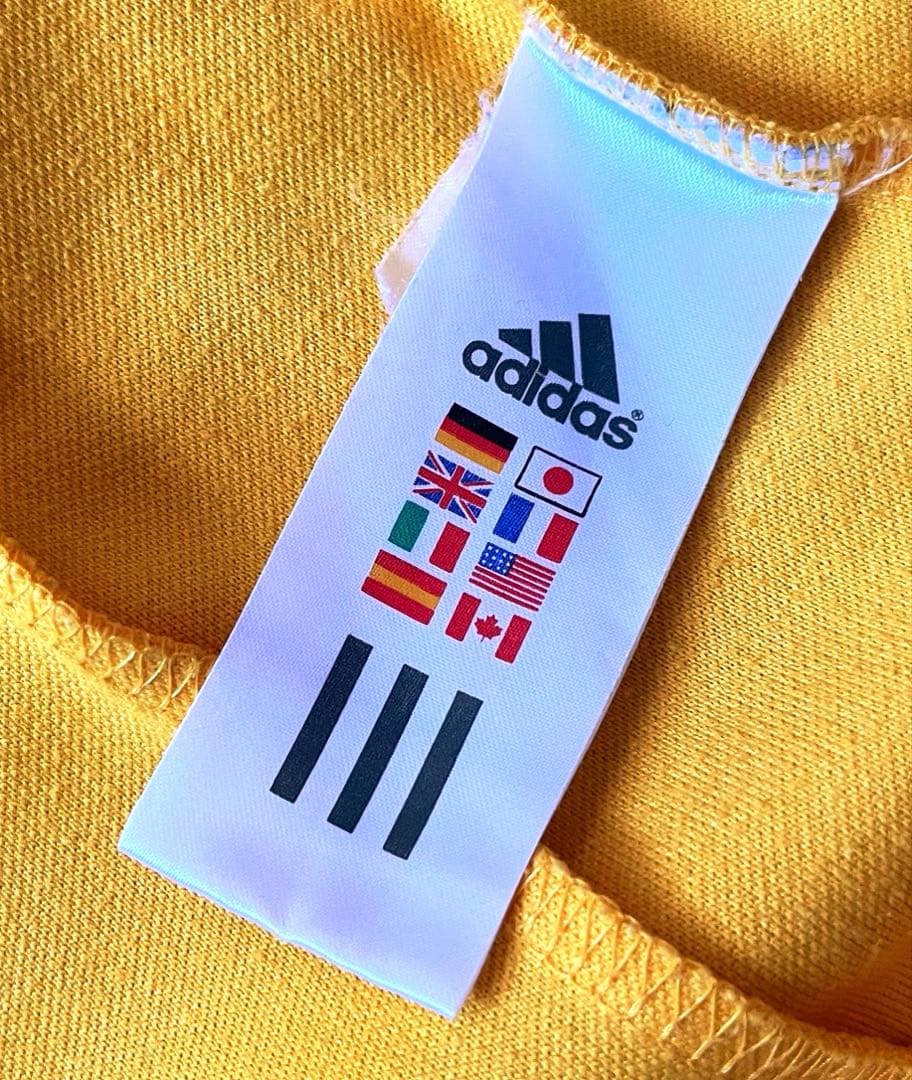 【希少】adidas/ジャージ/トラックジャケット/イエロー/黒/韓国