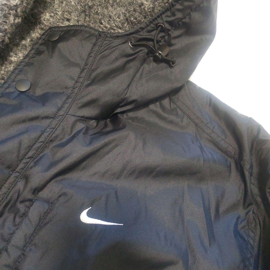 NIKE М ベンチコート ボア フード付き ブラック メンズ ナイキ
