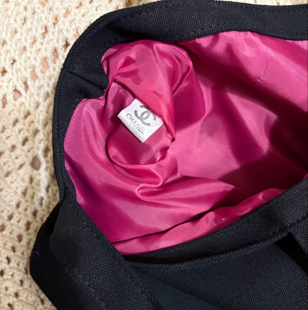 CHANEL シャネル ノベルティ トートバッグ ブラック ココマーク　ロゴ入り