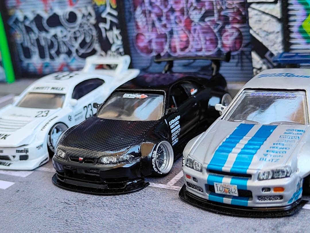 ホットウィールカスタム 日産 S15 シルビア シルエット☆深リム☆トミカ改造☆