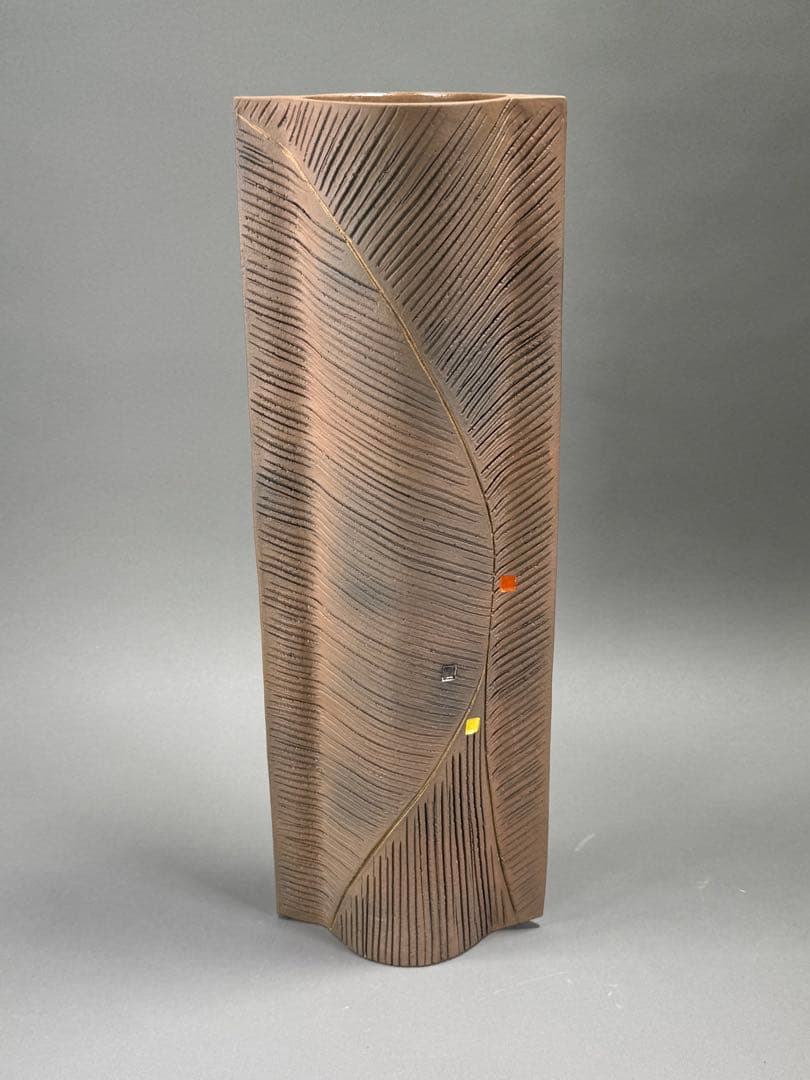 池坊　いけばな　古流　龍生派　小林正明　陶花器　華道具　花瓶　高さ55.5cm