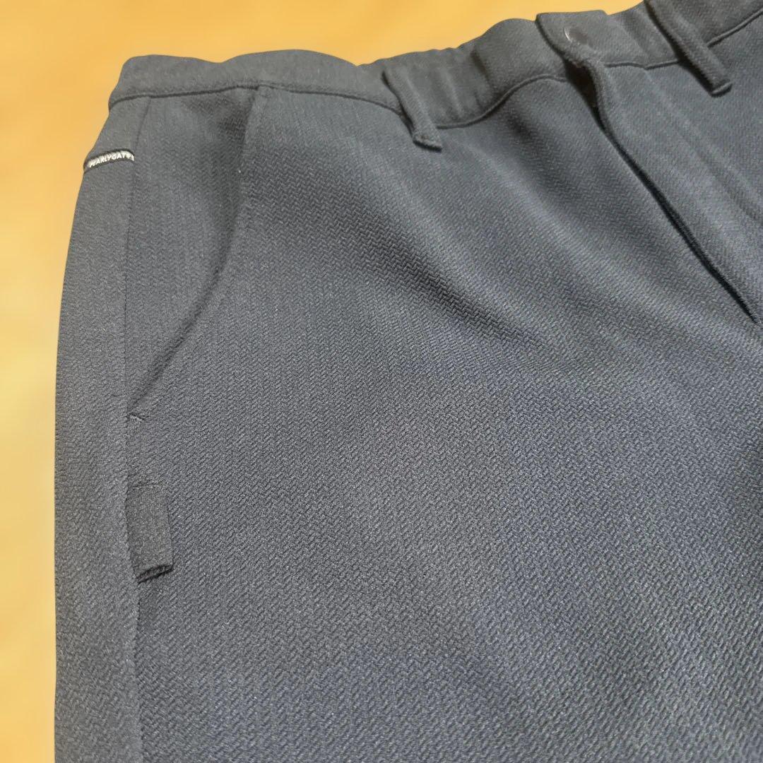 【美品】PGロゴ付きダークネイビーゴルフパンツ