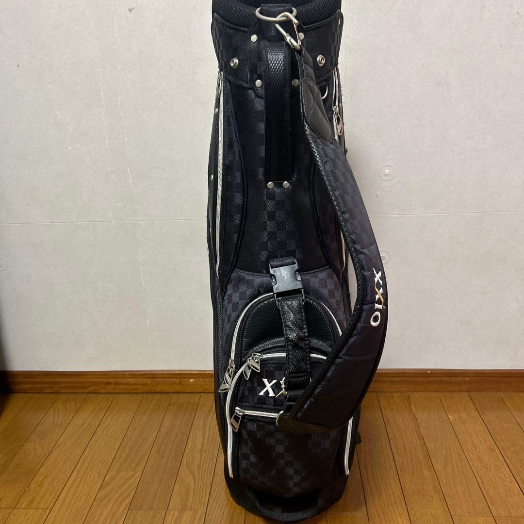 XXIO チェック柄 キャディバッグ 黒　ゼクシオ