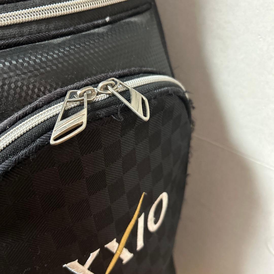 XXIO チェック柄 キャディバッグ 黒　ゼクシオ