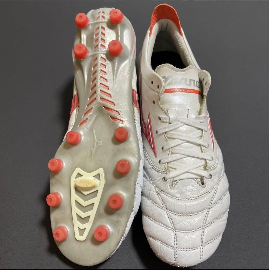 Mizuno モレリア サッカーシューズ ホワイト/レッド