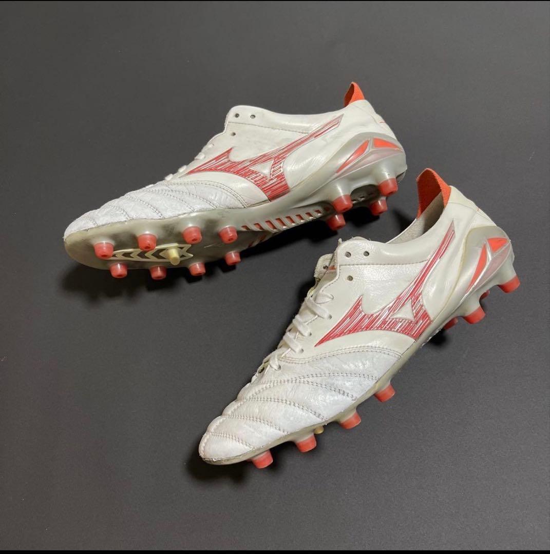 Mizuno モレリア サッカーシューズ ホワイト/レッド