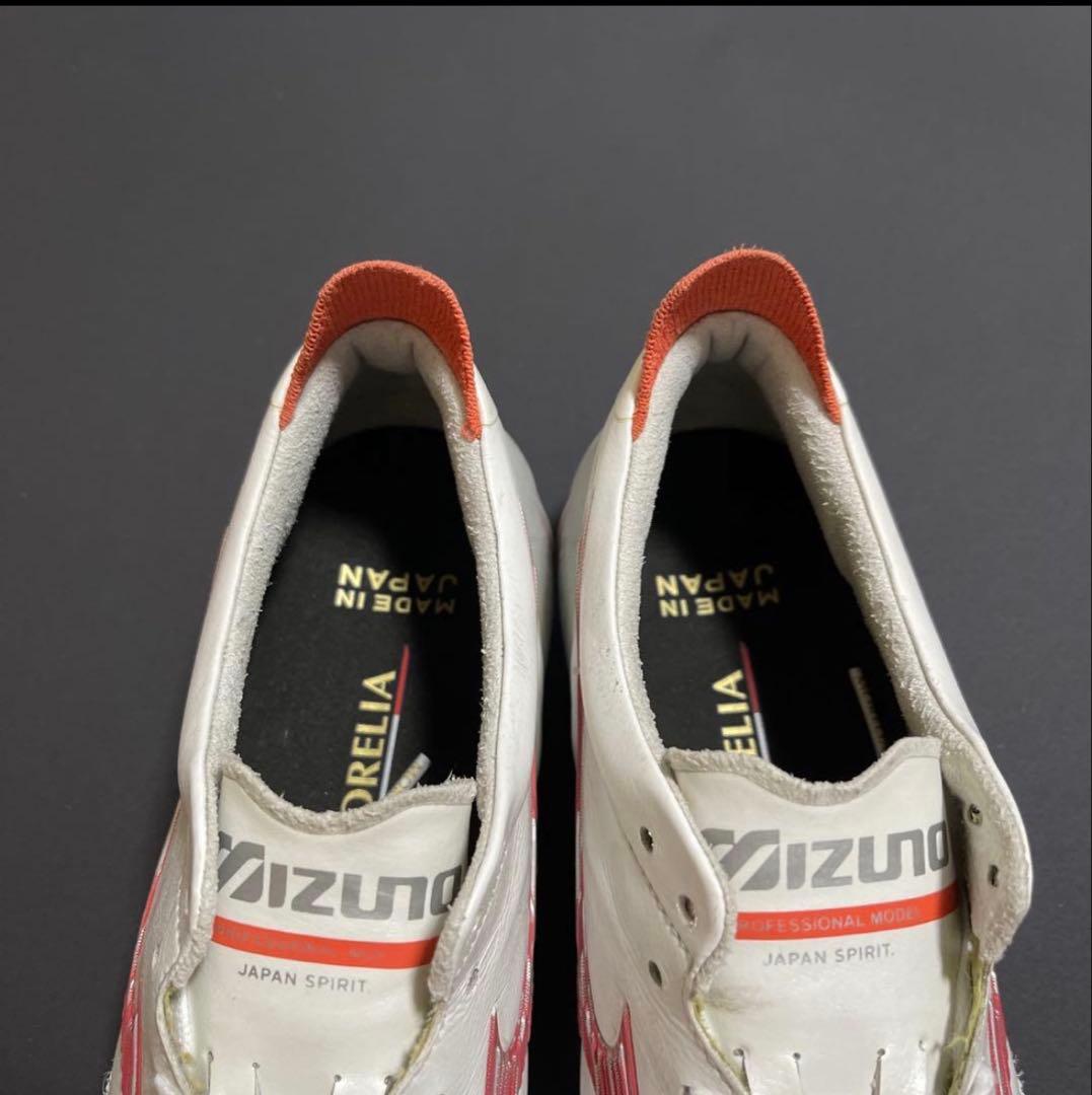 Mizuno モレリア サッカーシューズ ホワイト/レッド
