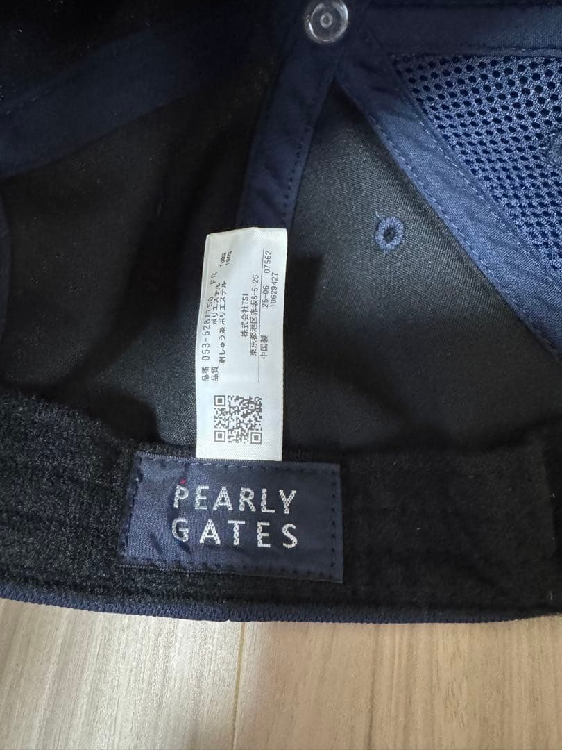 PEARLY GATES パーリーゲイツ ネイビーキャップ ロゴ入り