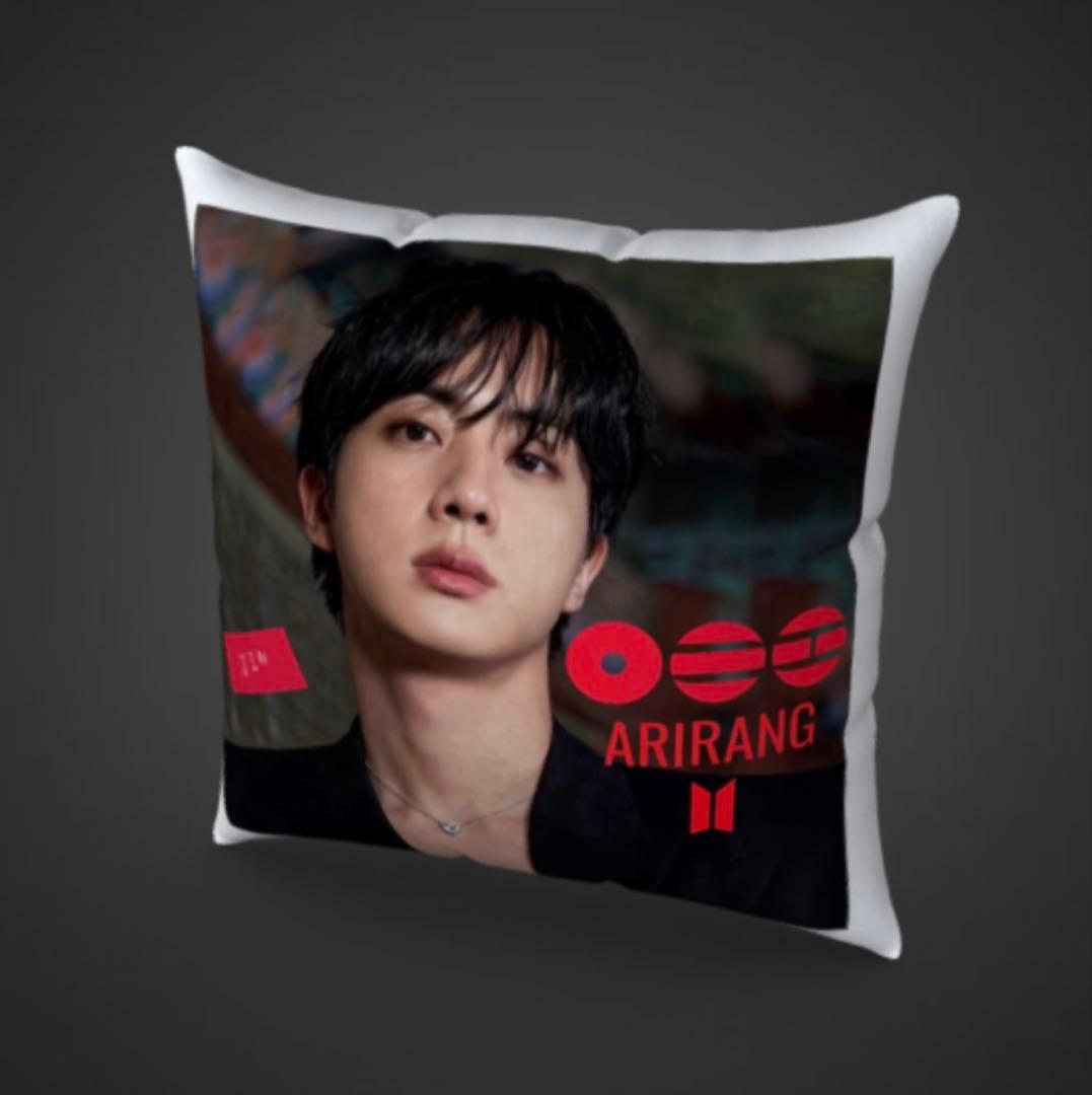 BTS ファブリッククッションカバー　45×45 ジンくん　JIN