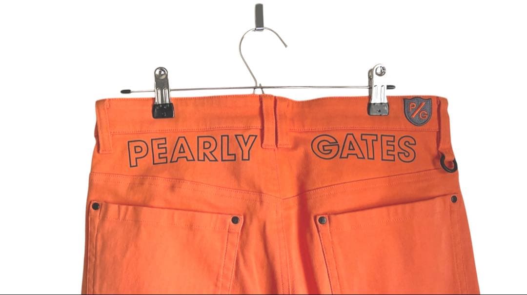 タグ付き未使用品！PEARLY GATES オレンジ スリムパンツ サイズ3