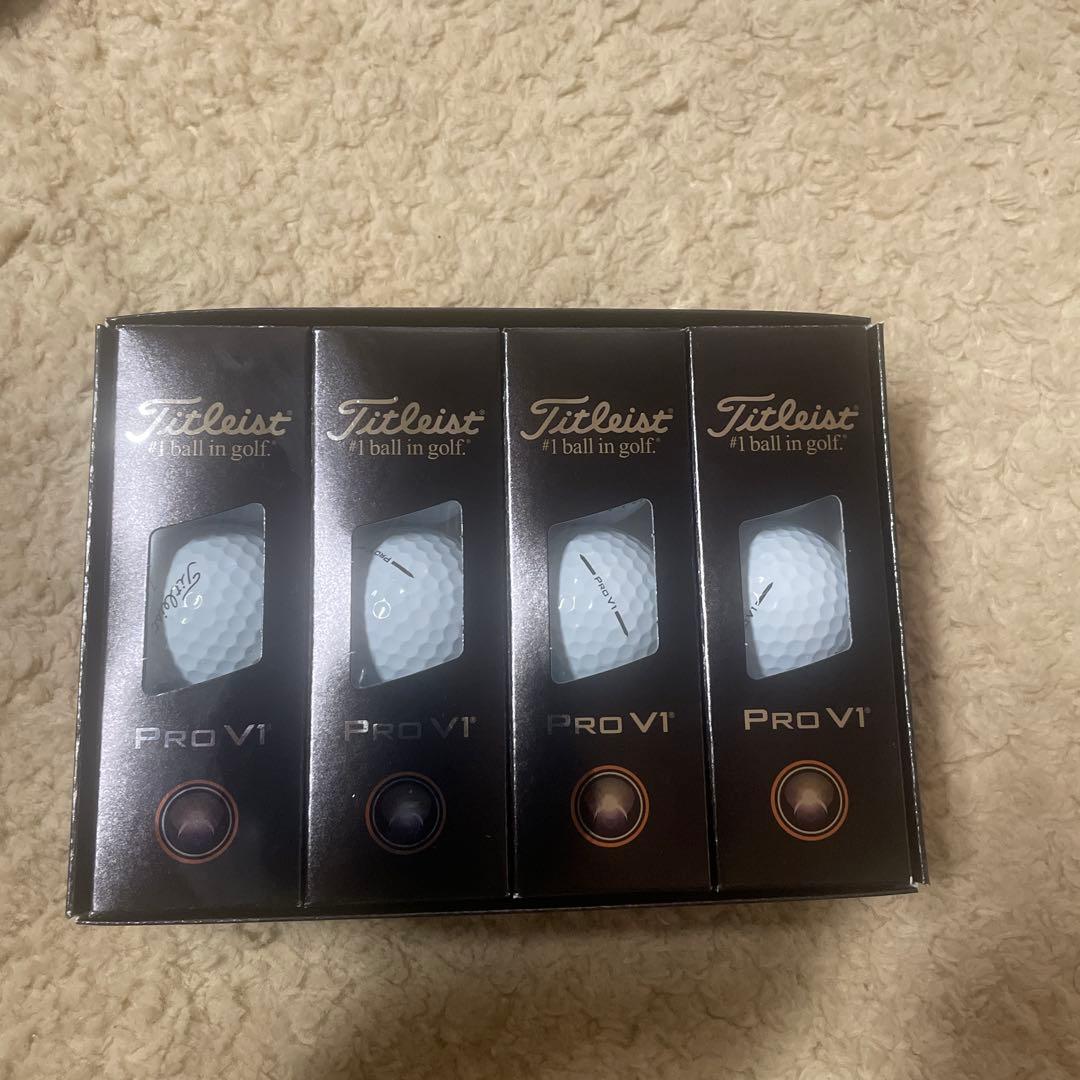 タイトリストPro V1 ゴルフボールホワイト　3箱