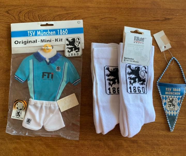 TSV1860ミュンヘン Cap+応援グッズ三種4点 希少品
